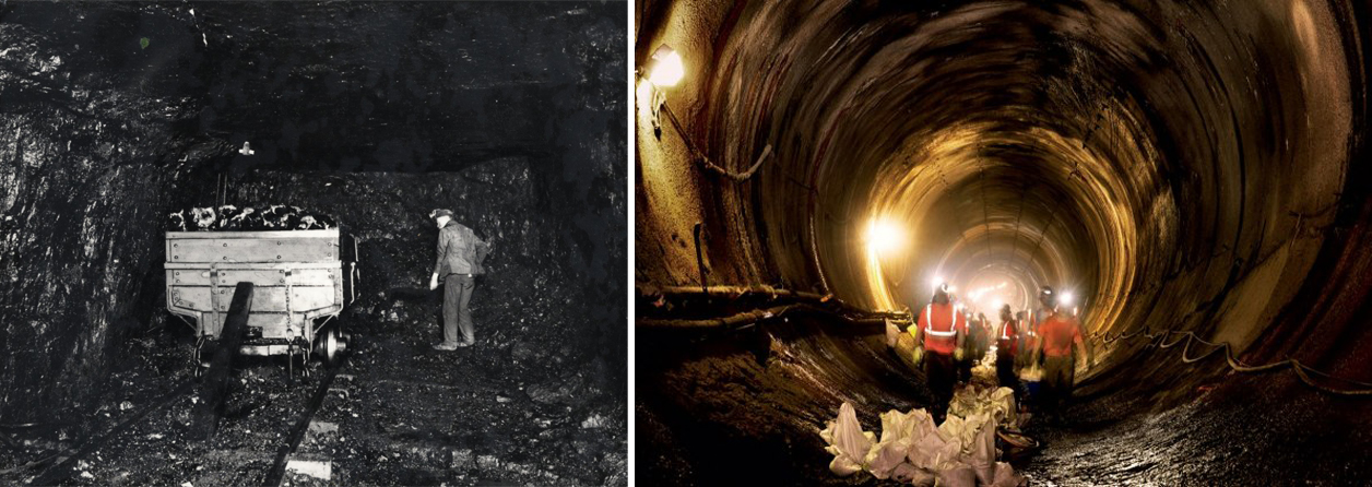 Coal mine to underground NYC subway system